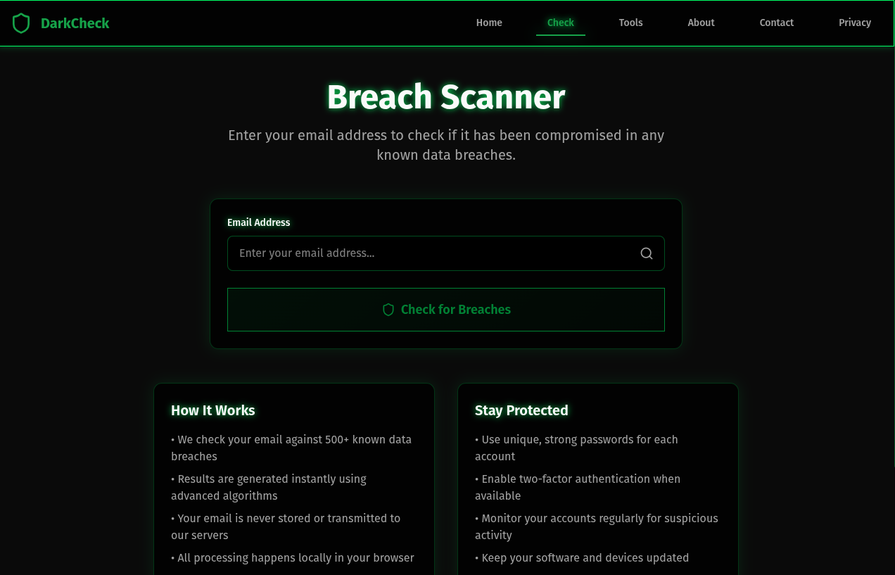 Darkcheck - Gratis datalekscanner door dentisystems media 2