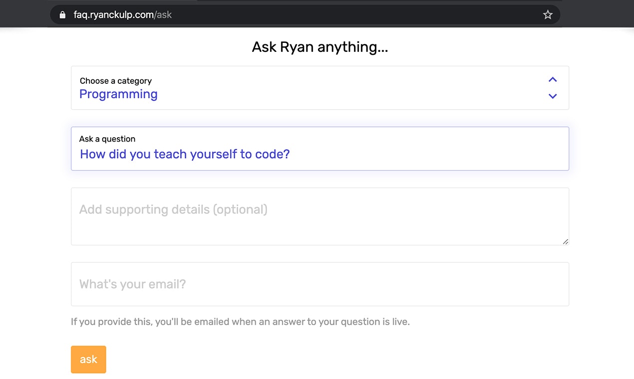 Simple FAQ gallery image