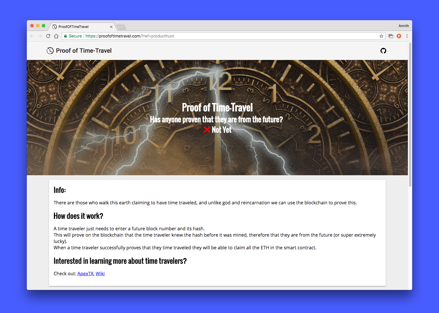 Proof Of Time Travel gallery image