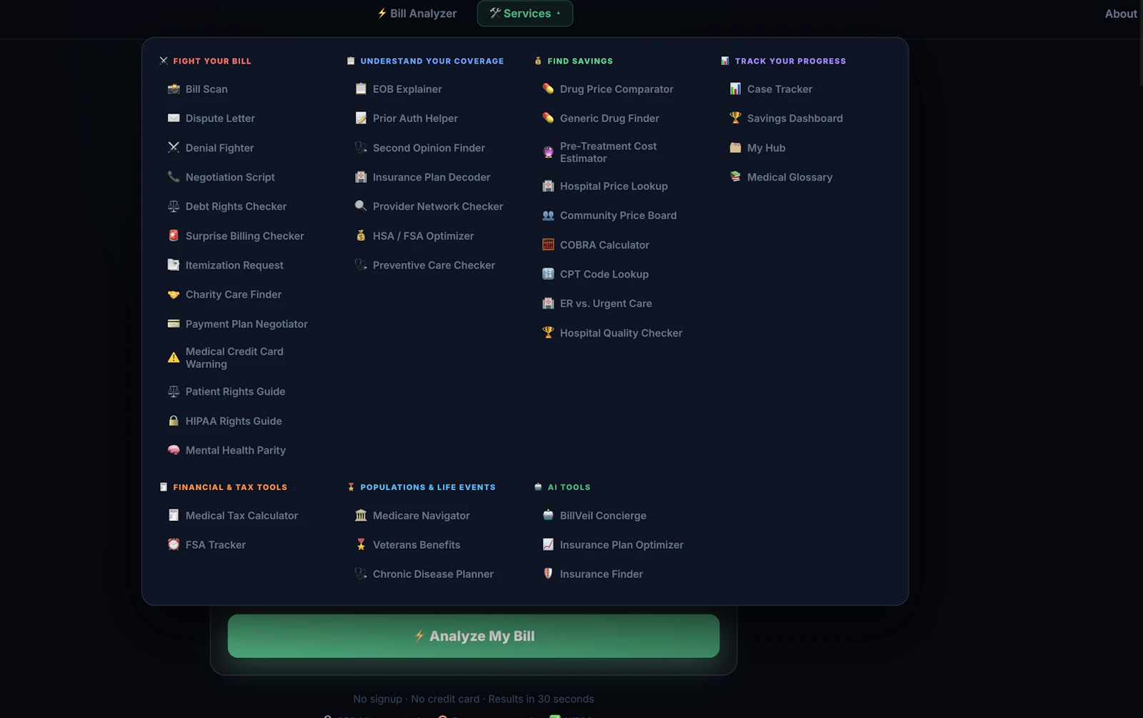 BillVeil screenshot 2