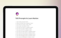 100 Prompts to Learn Notion media 2