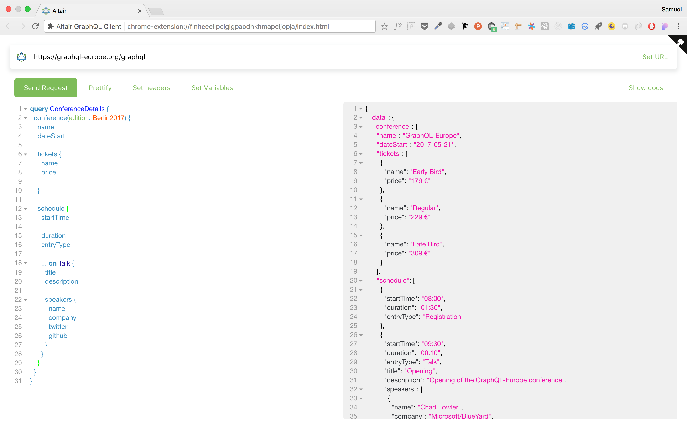 Altair GraphQL Client gallery image