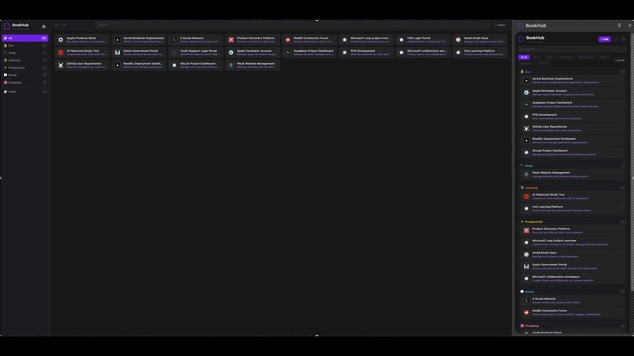 BookHub - AI Powered Bookmark Manager gallery image