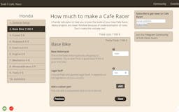How Much To Make A Cafe Racer media 1