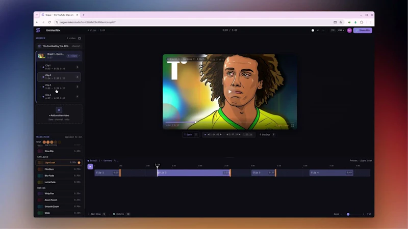 Segue screenshot 1 (video preview)