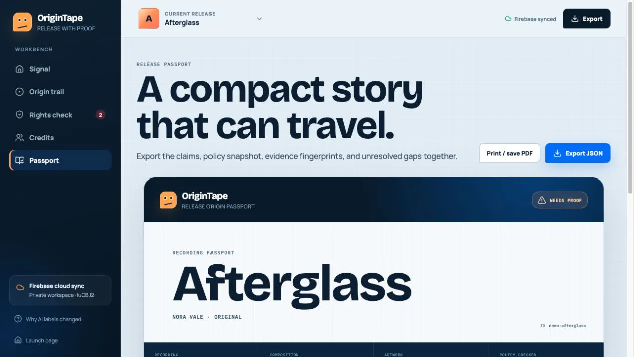 OriginTape gallery image