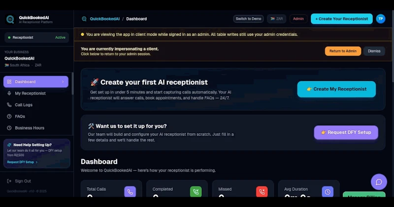 QuckBookedAI screenshot 4