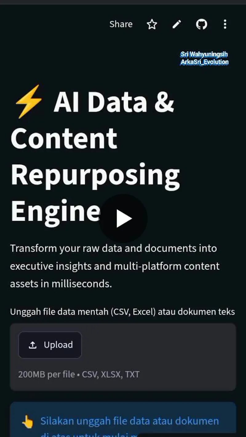 AI Data & Content Repurposing Engine screenshot 2