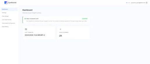 ZynAssist: AI Assistant for Your Website gallery image