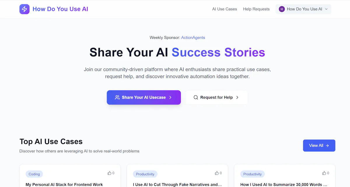 How Do You Use AI (HDYUAI)