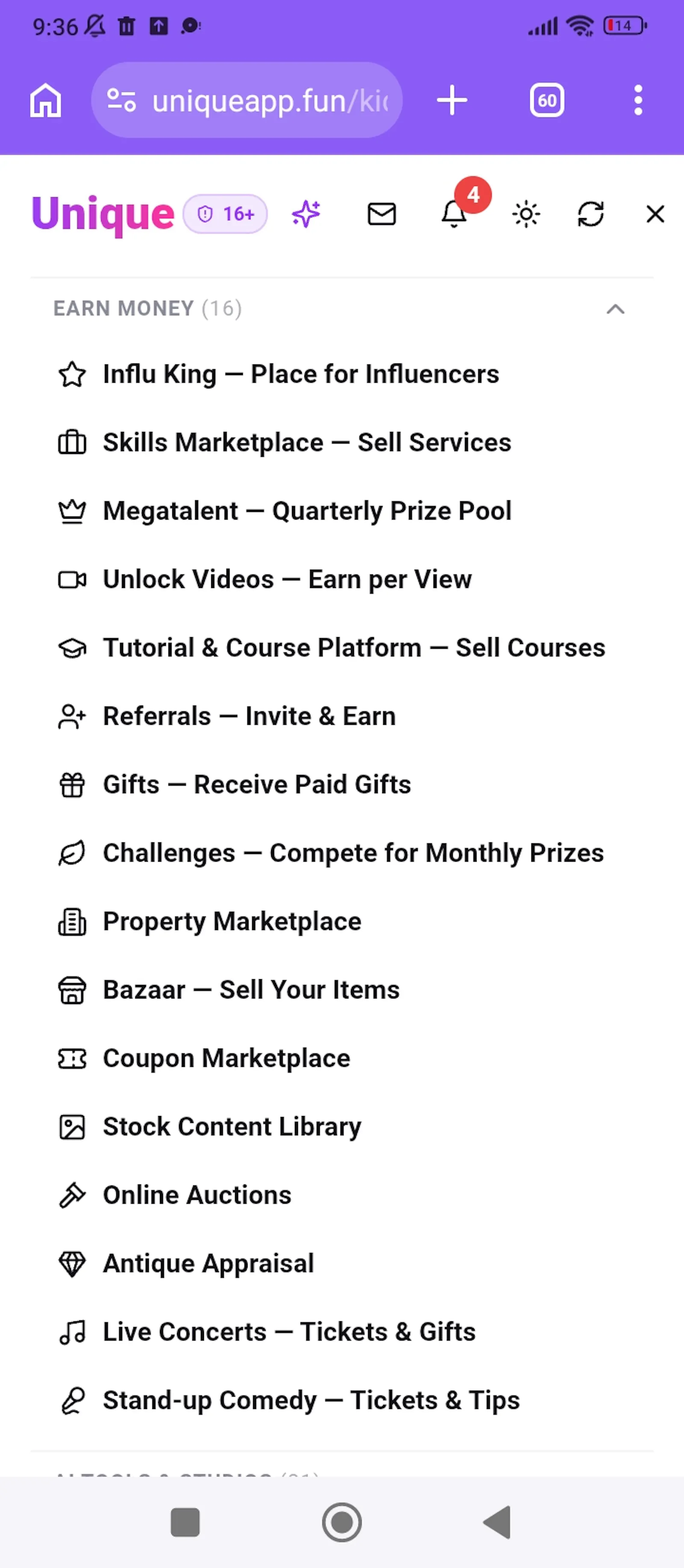 Unique - all in one app screenshot 9