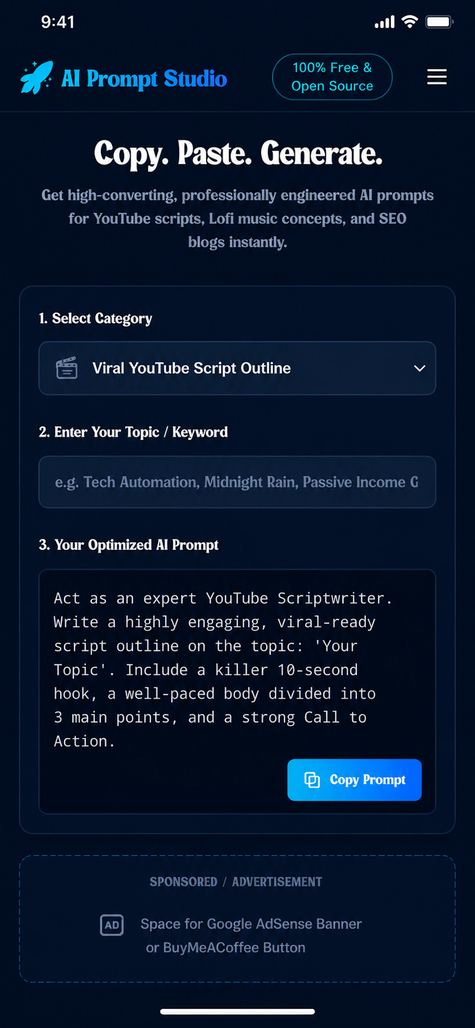 AI Prompt Studio screenshot 1