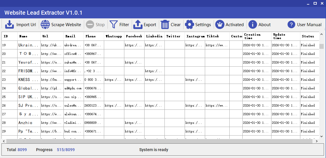 Website Lead Extractor