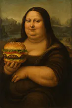 Funny Mona Lisa Poster gallery image