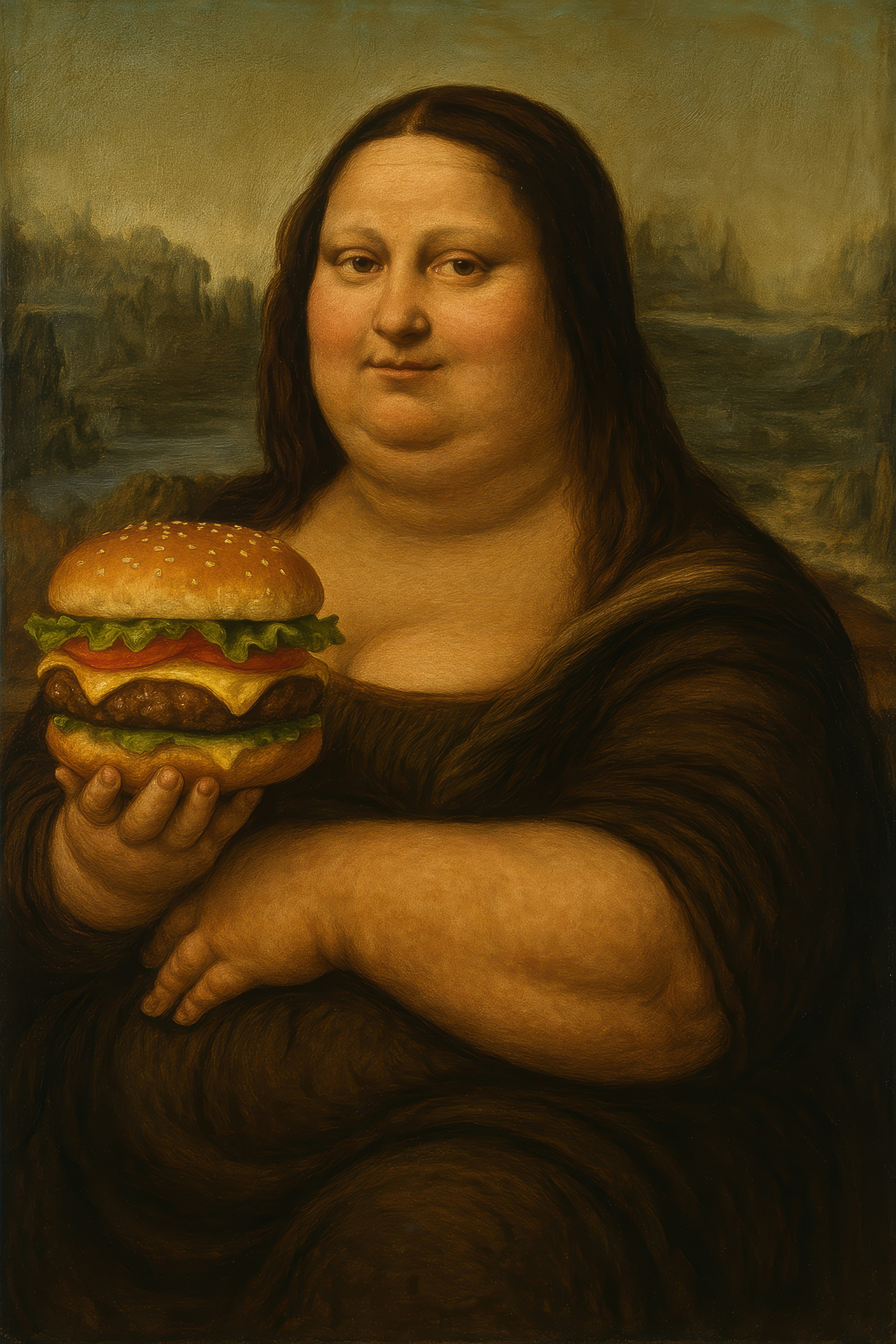 Funny Mona Lisa Poster - Mona Lisa like you have never seen her before media 1