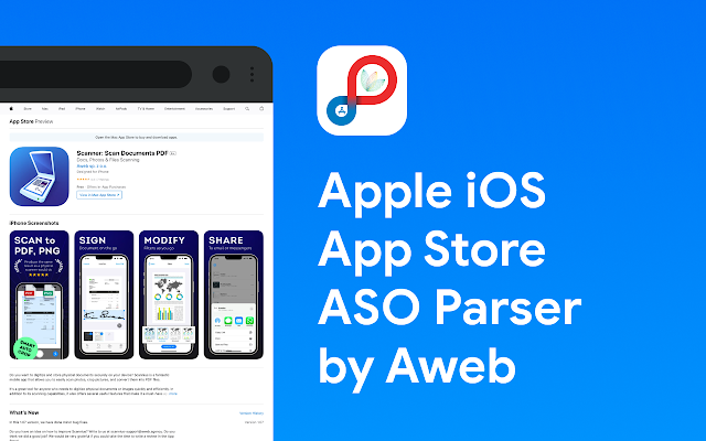 Google Sheets ASO Extension for AppStore - Parse metadata from Apple App Store to Google spreadsheet media 3