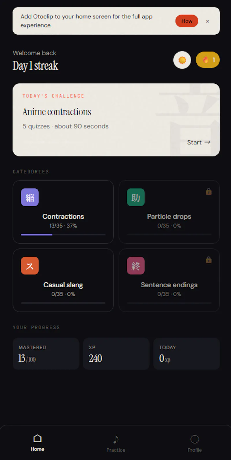 Otoclip — Real spoken Japanese screenshot 4
