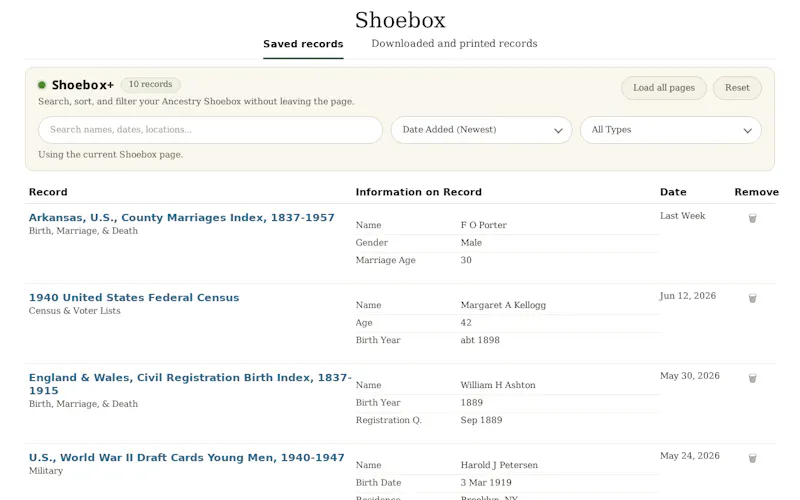 Shoebox Plus Organizer screenshot 6
