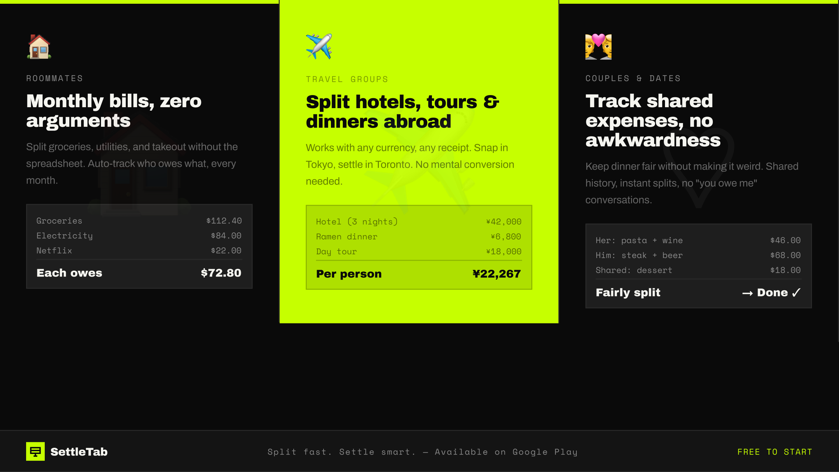 SettleTab gallery image