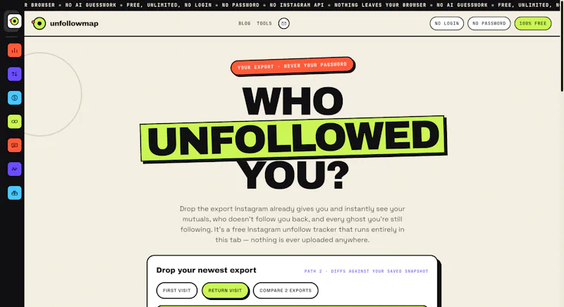 unfollowmap screenshot 1