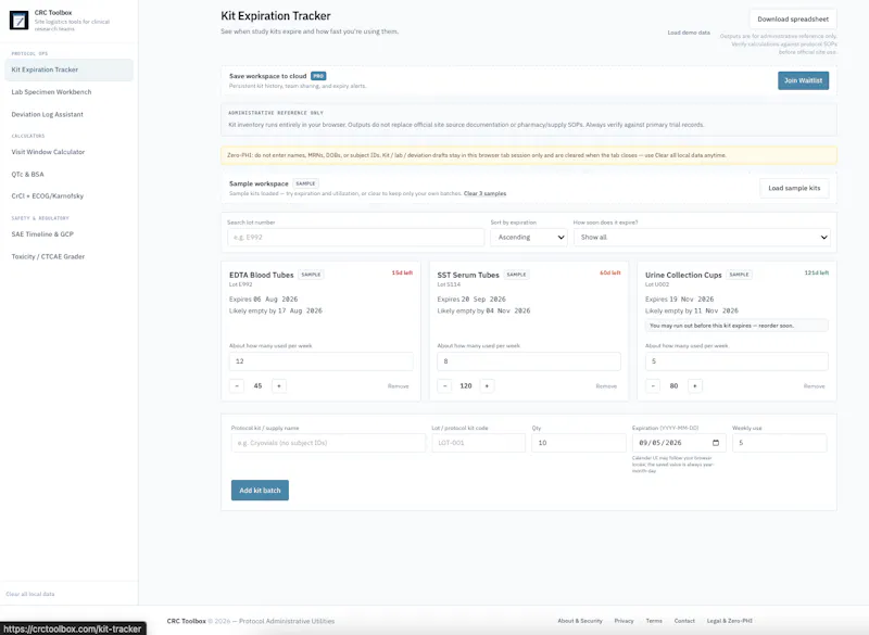 CRC Toolbox screenshot 2