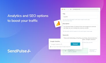 Free Bio Link Page by SendPulse gallery image