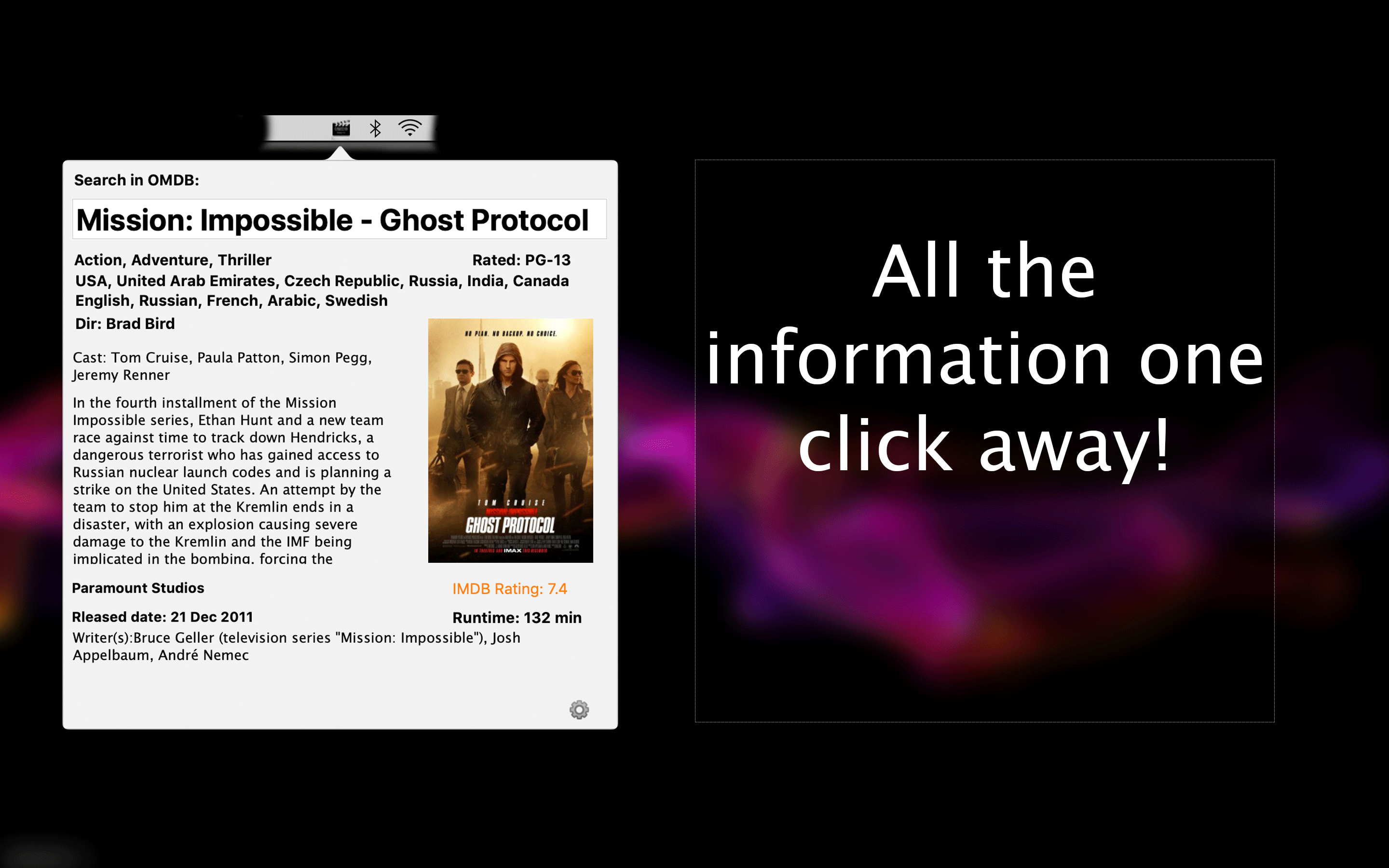 OMDB Search Tab gallery image