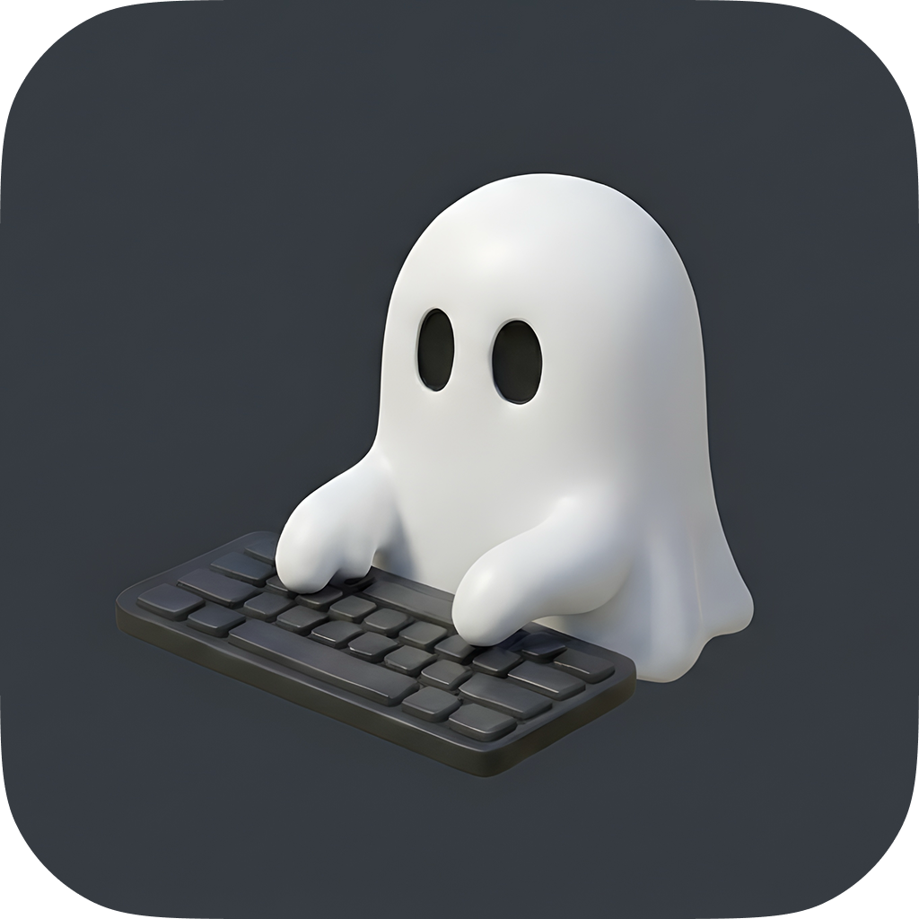 GHOSTYPE - Product Hunt launch logo and brand identity