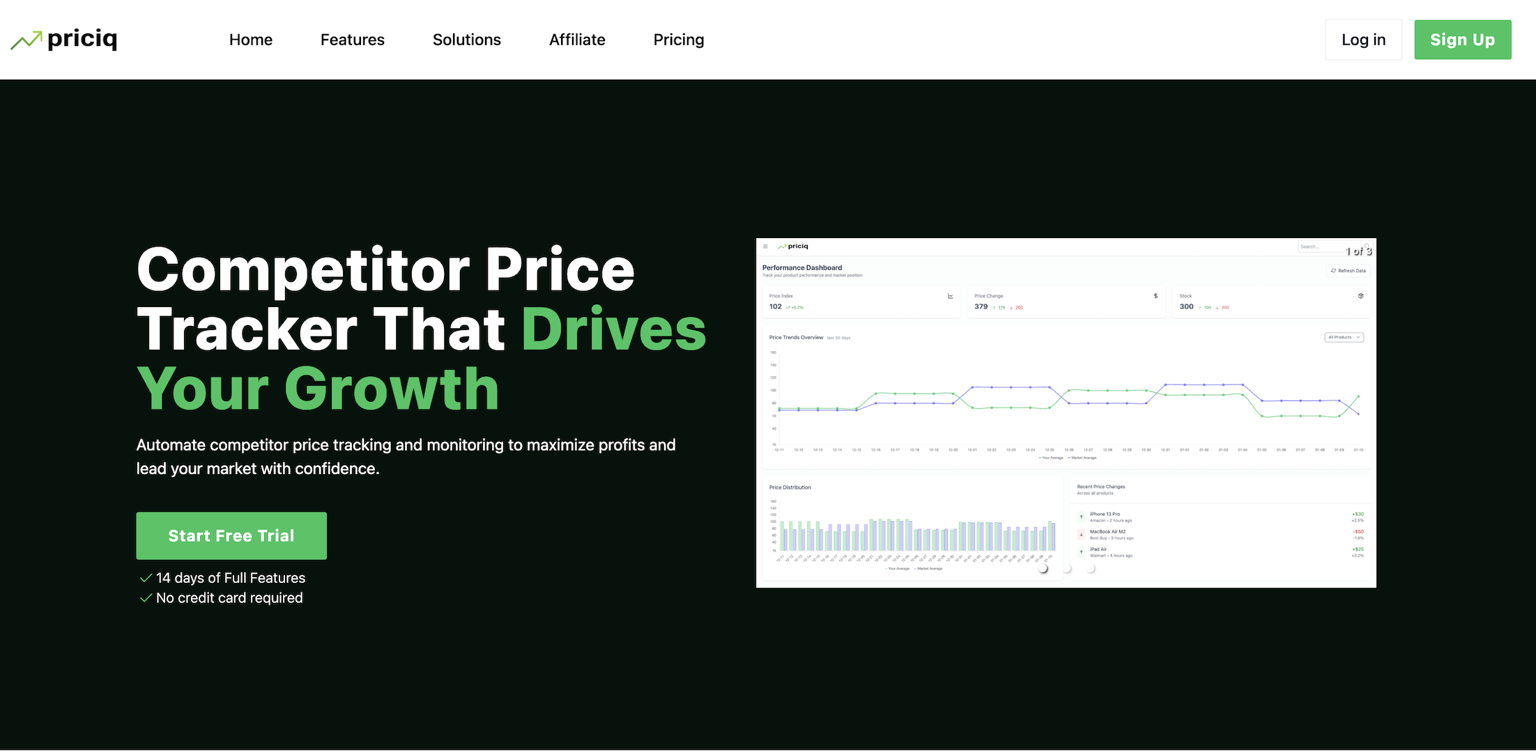 priciq - ทำให้การติดตามราคาคู่แข่งและการครอบครองตลาดอัตโนมัติ media 1
