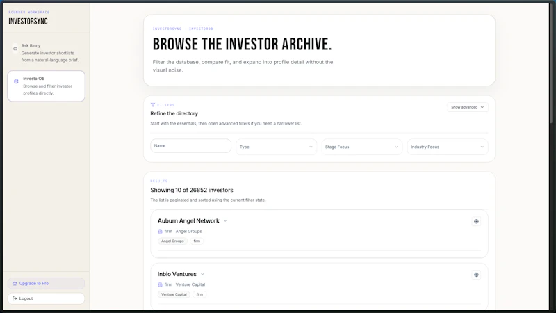 Investorsync screenshot 2