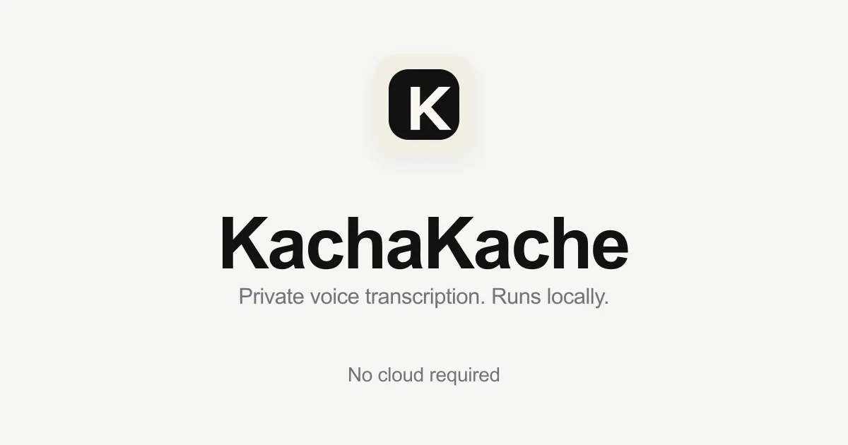 KachaKache 제품 배너