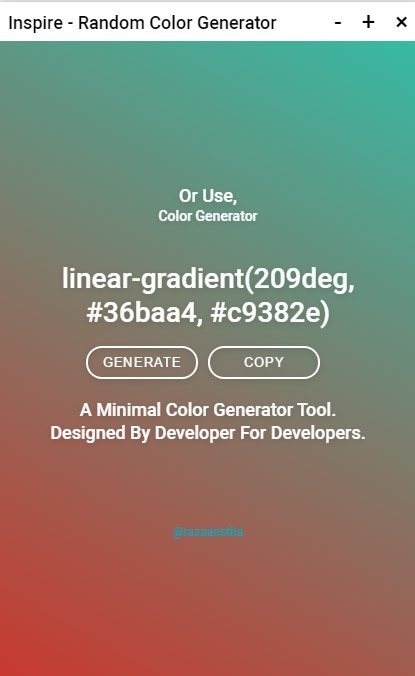 Minimal Color & Gradient Generator Tool gallery image