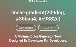 Minimal Color & Gradient Generator Tool media 2