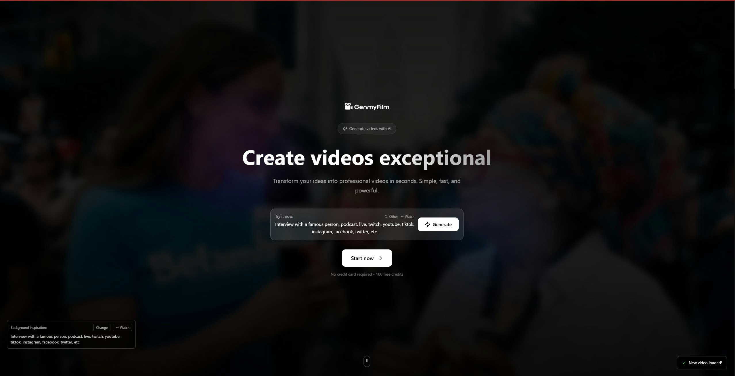 GenmyFilm - AI HQ Video Generator media 1