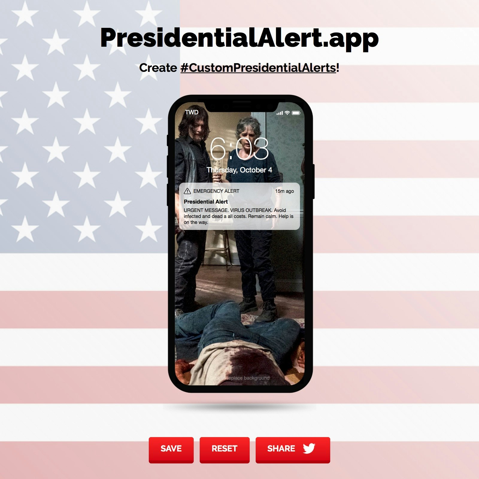 PresidentialAlert.app gallery image