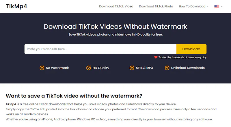 TikMp4 screenshot 1