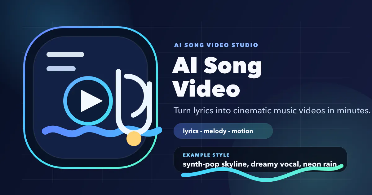 Banner del producto ai song video