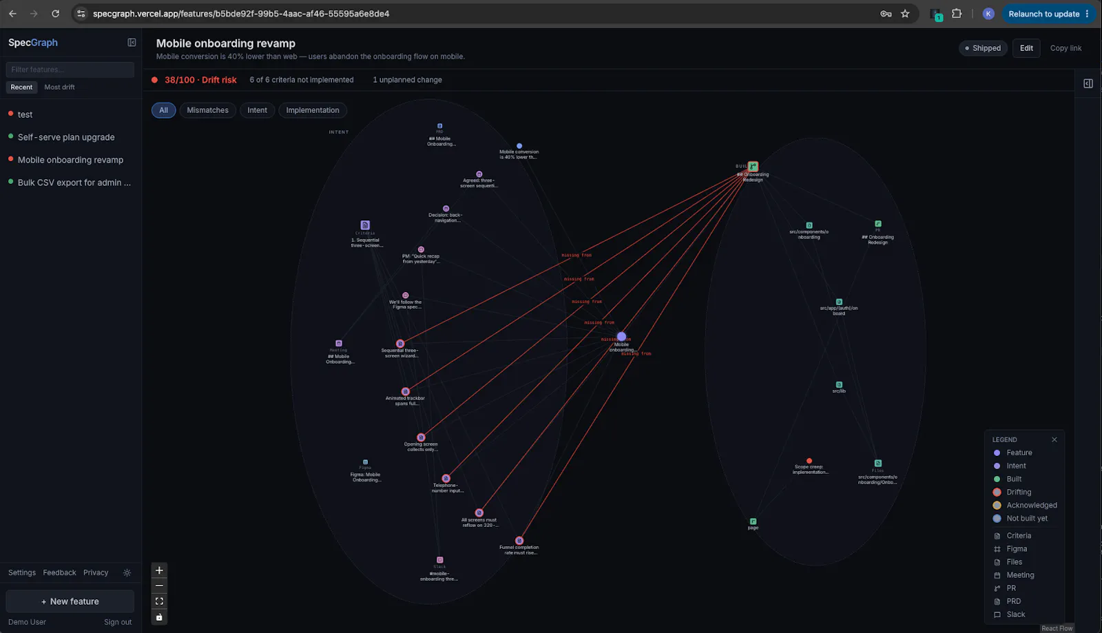 SpecGraph screenshot 2