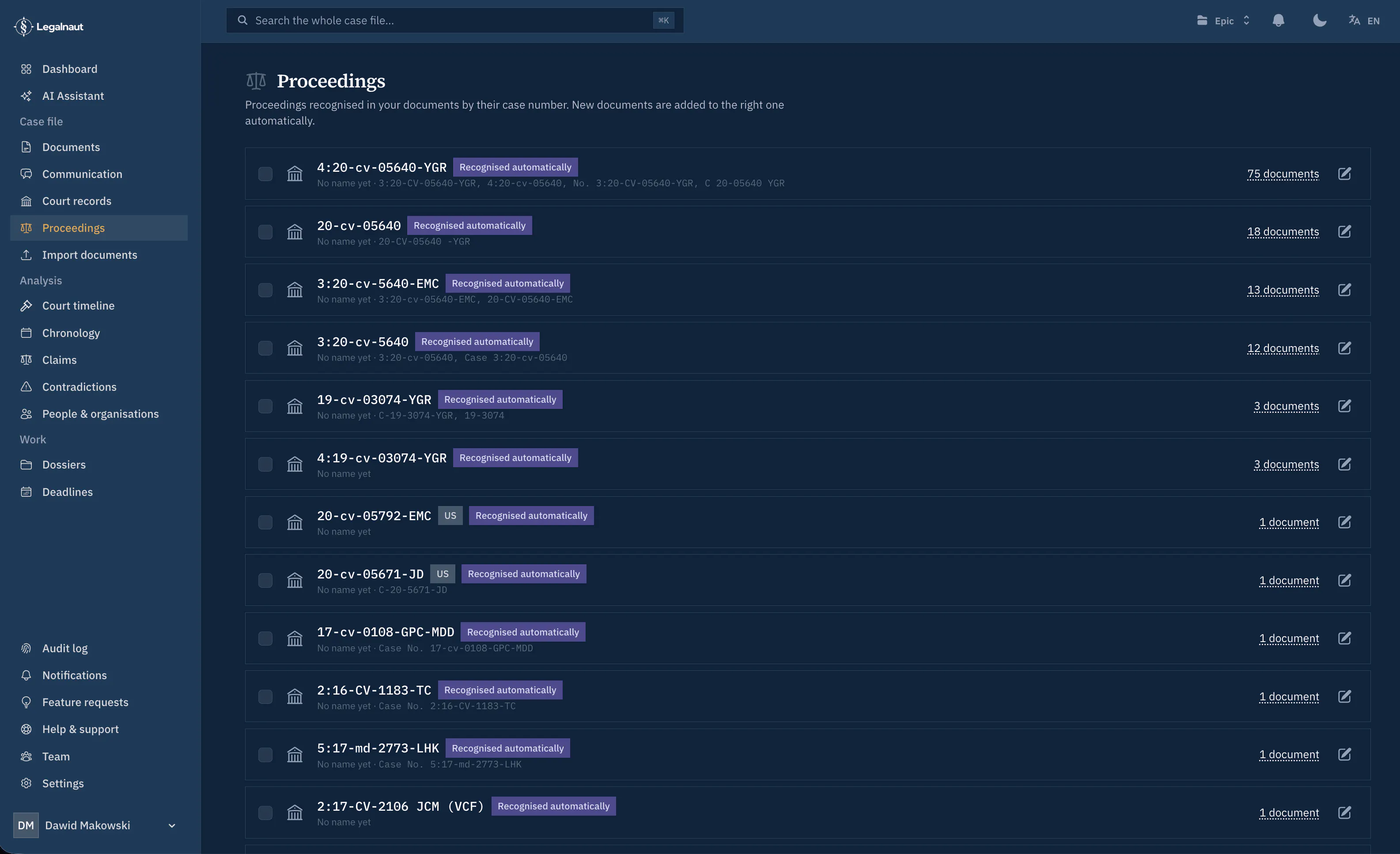 Legalnaut: AI Litigation & Case Analysis gallery image