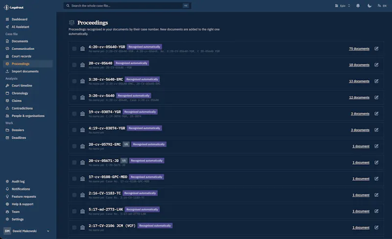 Legalnaut: AI Litigation & Case Analysis screenshot 10
