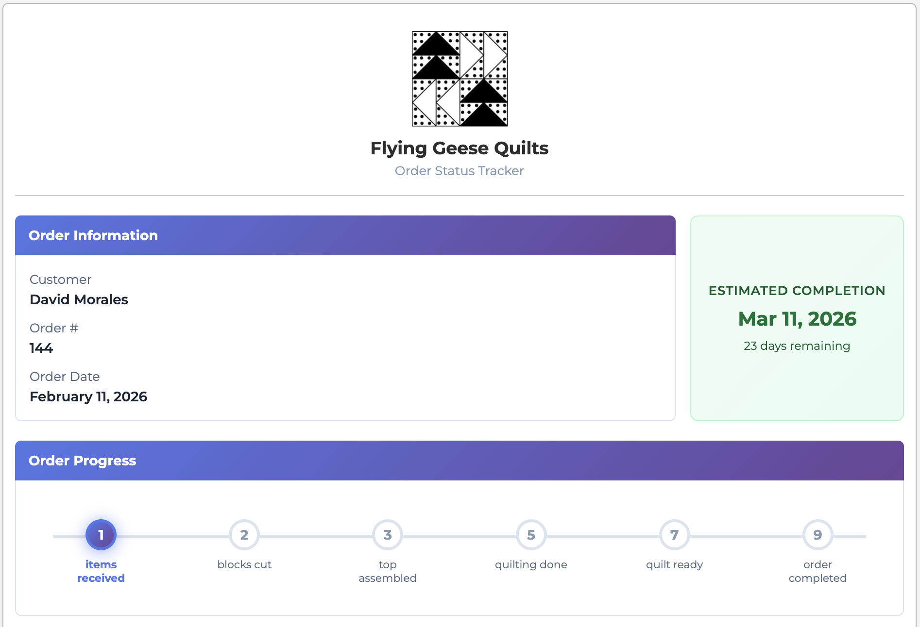 SewTracker gallery image