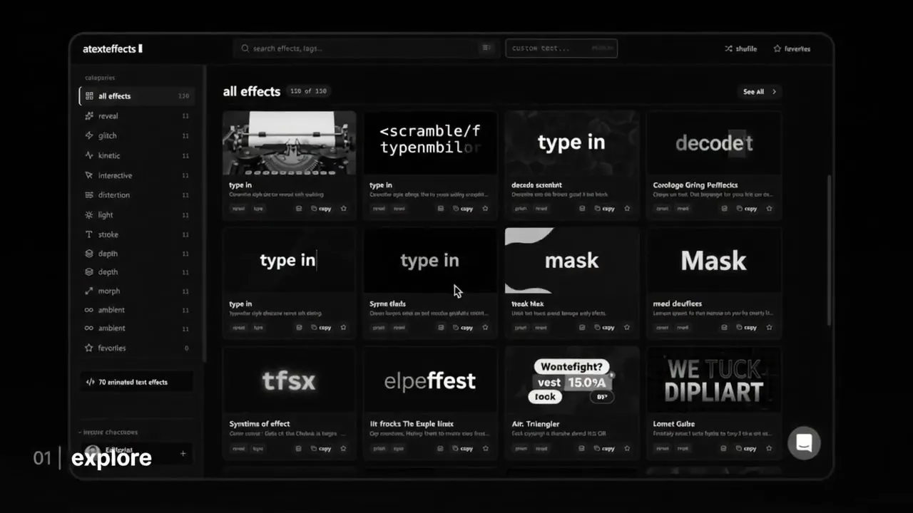 atexteffects -- text effect prompts gallery image