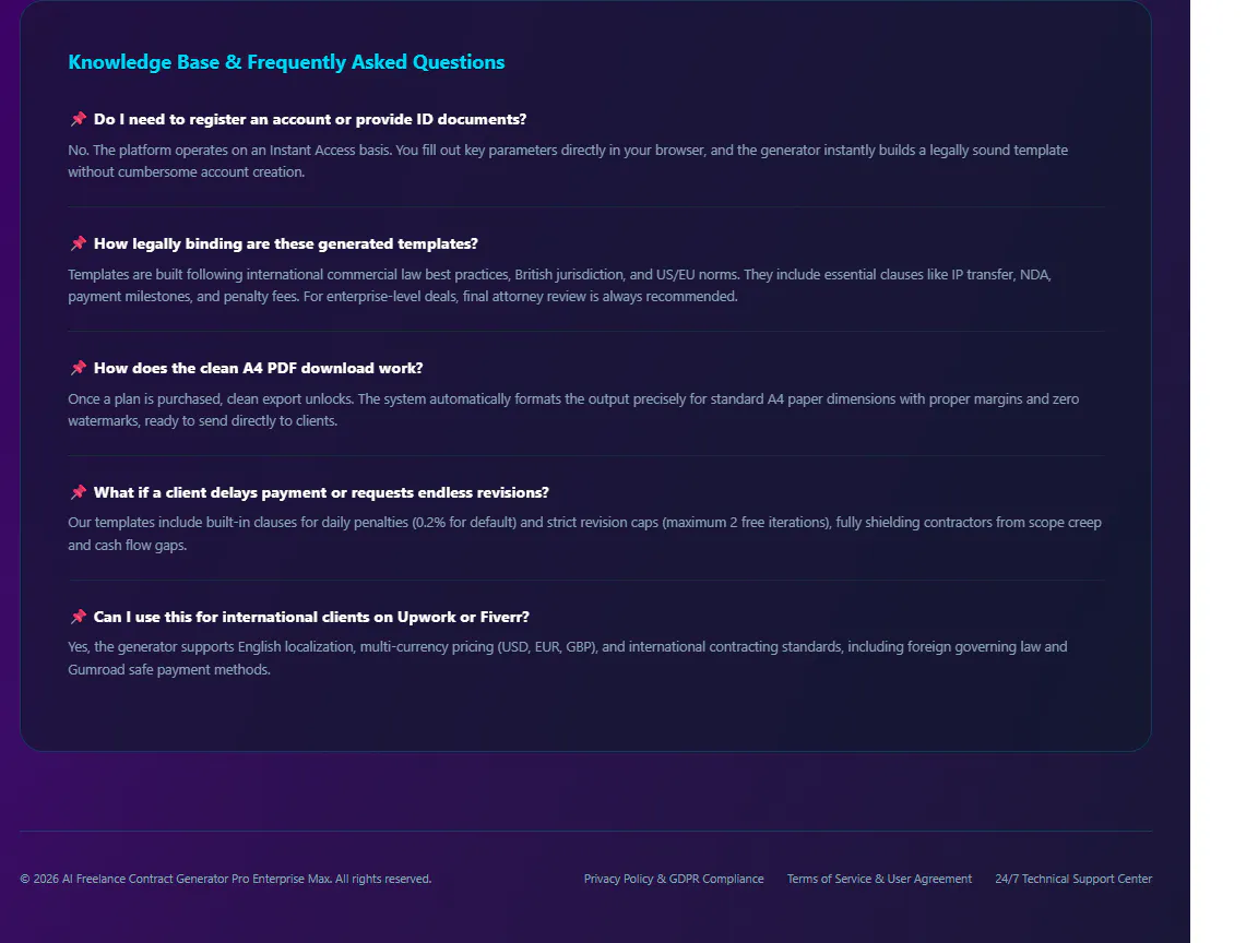 AI Freelance Contract Generator gallery image