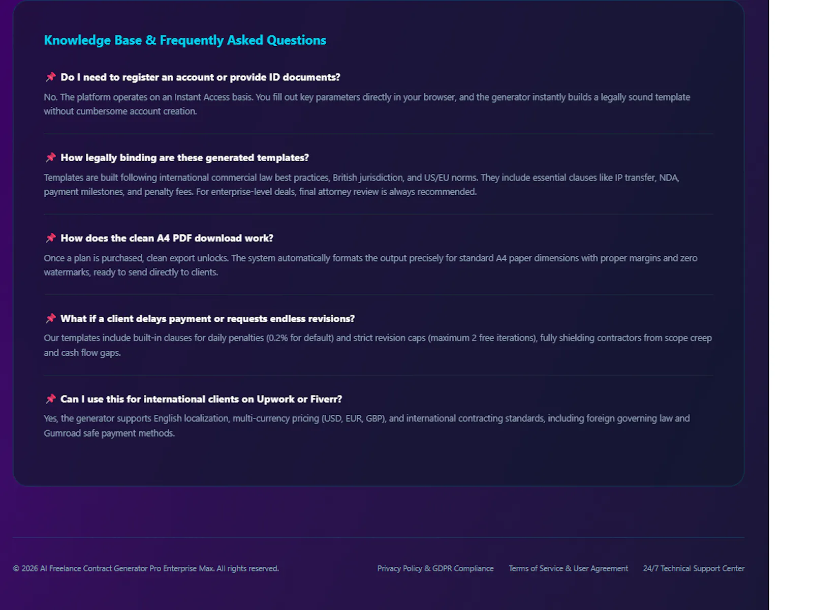 AI Freelance Contract Generator screenshot 5