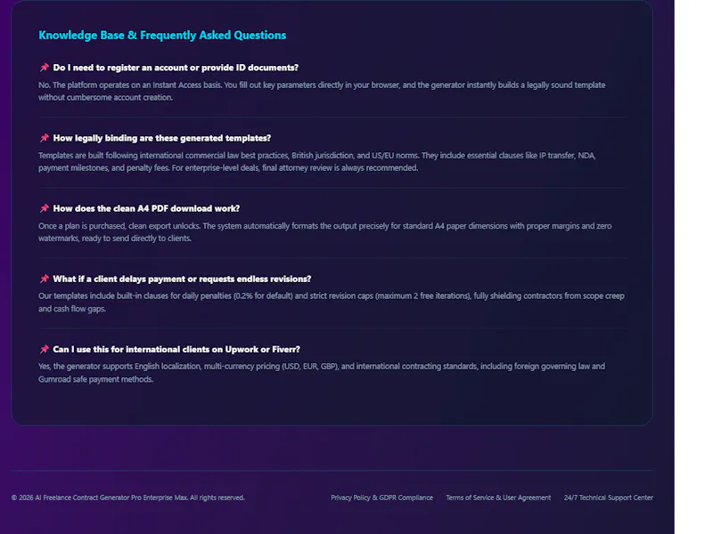 AI Freelance Contract Generator screenshot 5