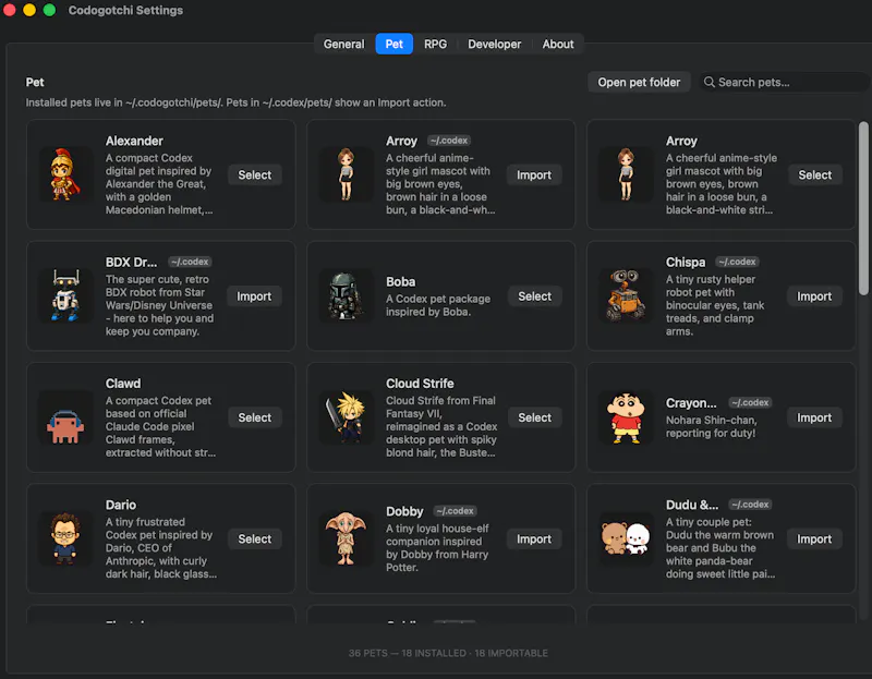 Codogotchi screenshot 4