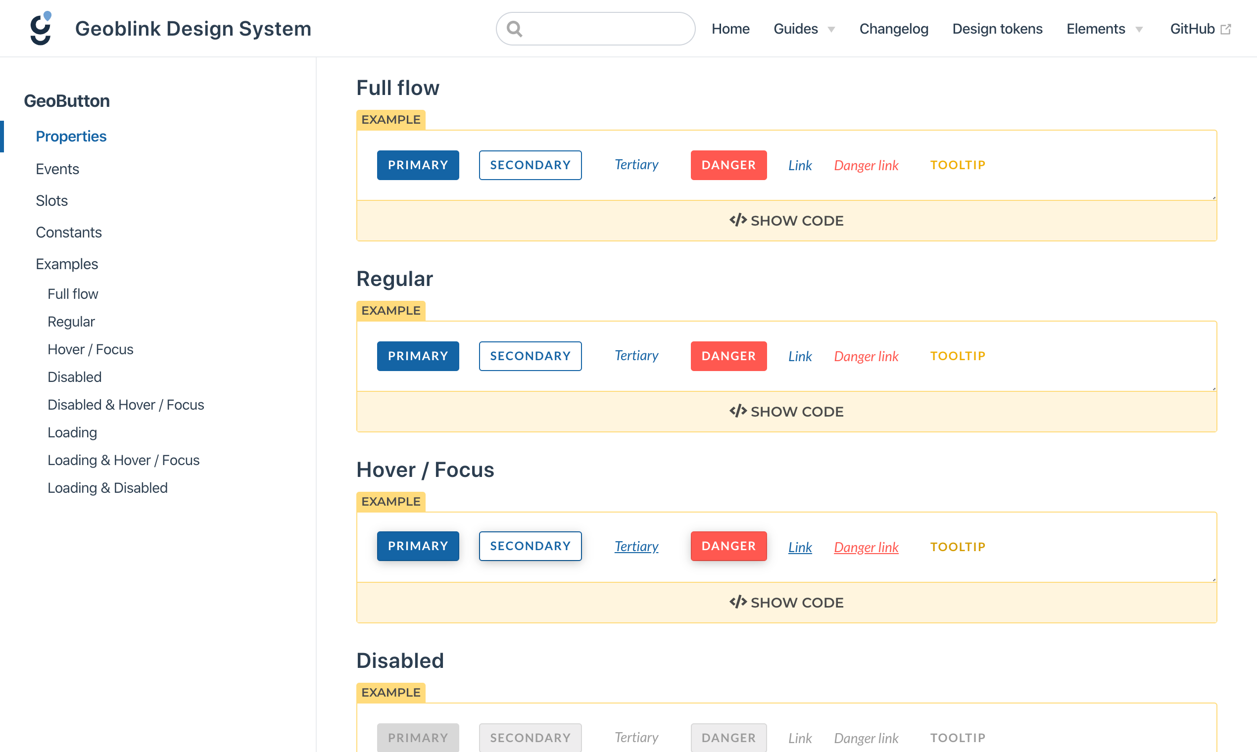 Geoblink Design System gallery image