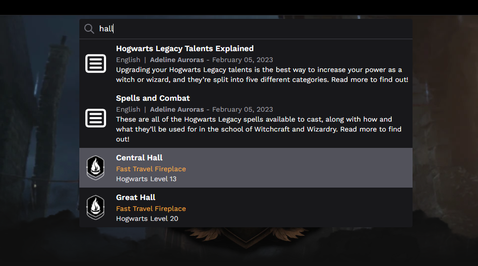 Mídia 2 de Hogwarts.gg - Hogwarts Legacy Fansite com um mapa interativo e muito mais